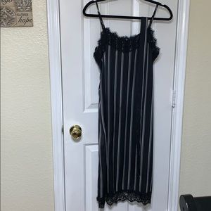 SATIN MIDI DRESS
